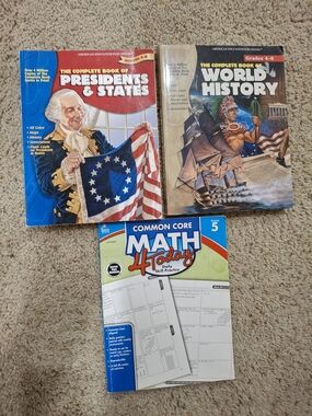 5th Grade Bundle: Presidents & States, World History, & Math